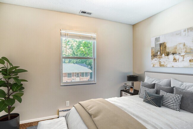 large bedroom white walls bedroom - Hillside Apartments
