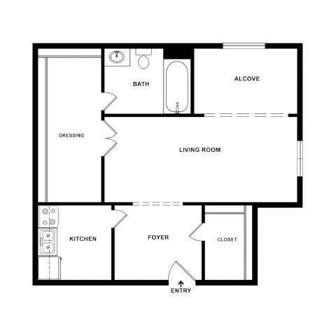 Floorplan - Empire Apartments