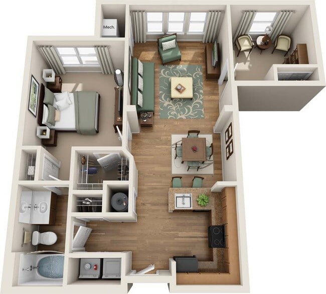 Floorplan - Summerfield At Morgan Metro Apartments