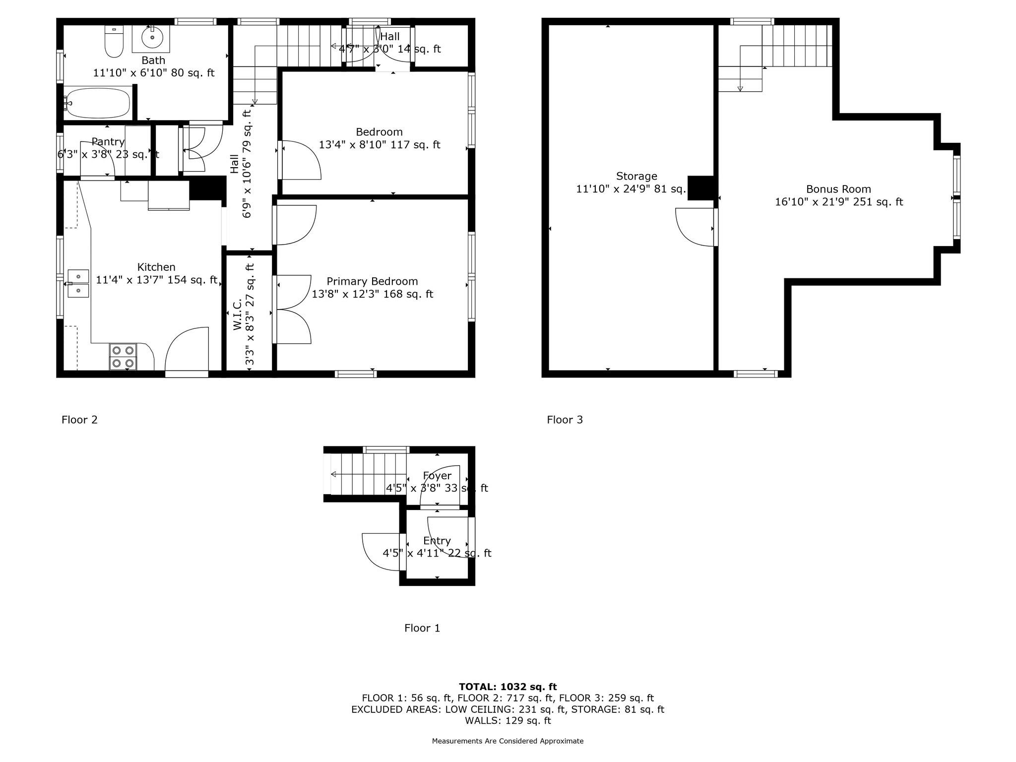 Unit B Floor plans - 235 Prospect St