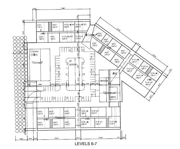 Floor Plan (Levels 6 and 7) - Butcher's Corner