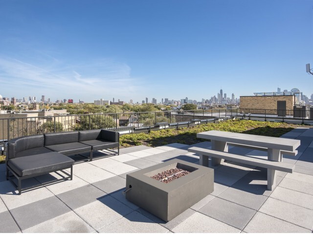 Rooftop Terrace with Fire Pit - 1647 N. Milwaukee