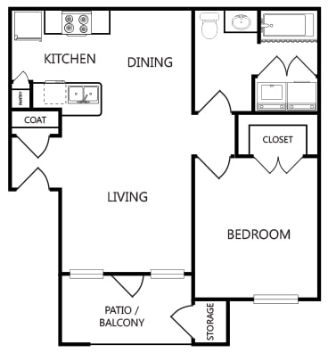 Floorplan - Sorrento Apartments