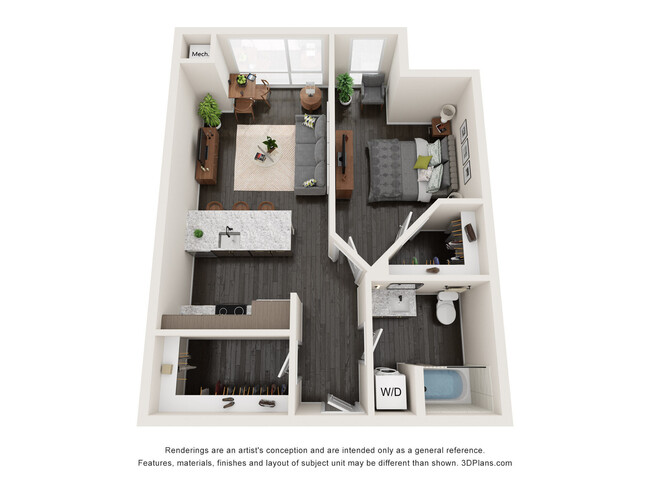 Floorplan - Claro at the Waterfront