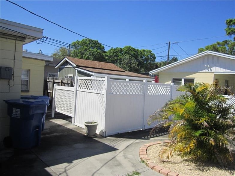 Back yard has privacy areas for each of three units - 3815 1ST AVE N