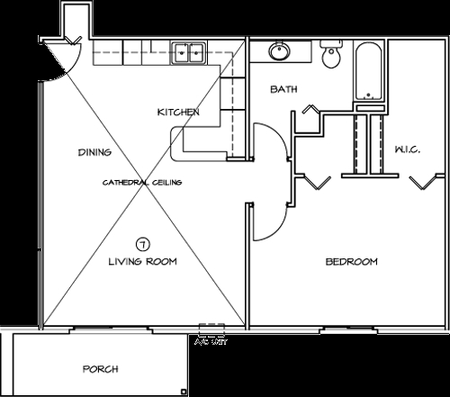 1BR/1BA - De Pere Apartments