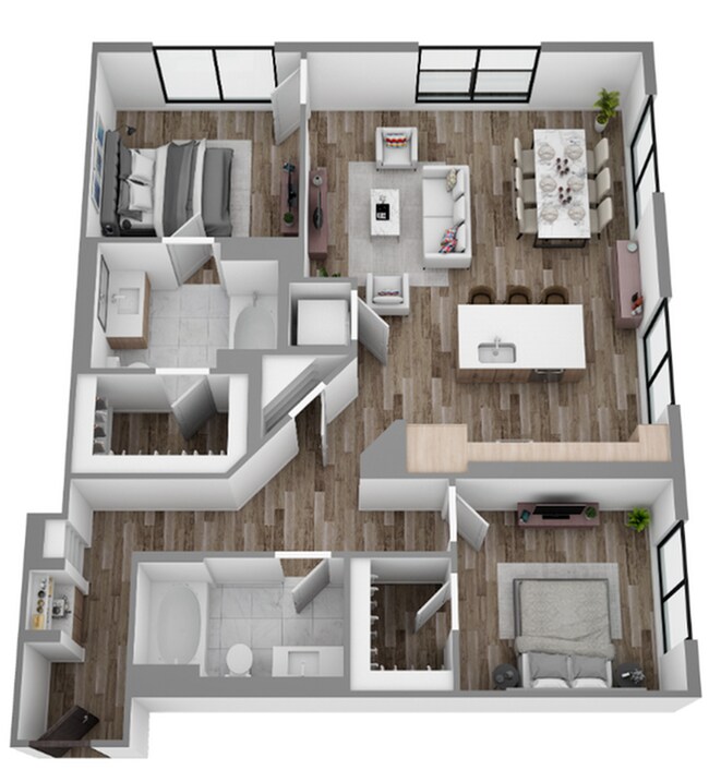 2 Bed / 2 Bath — 1,175 sq. ft - The Overlook at Walnut Creek