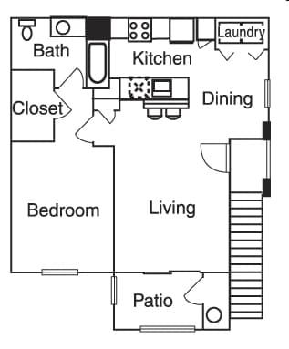 1BR/1BA - Silver Creek Apartments
