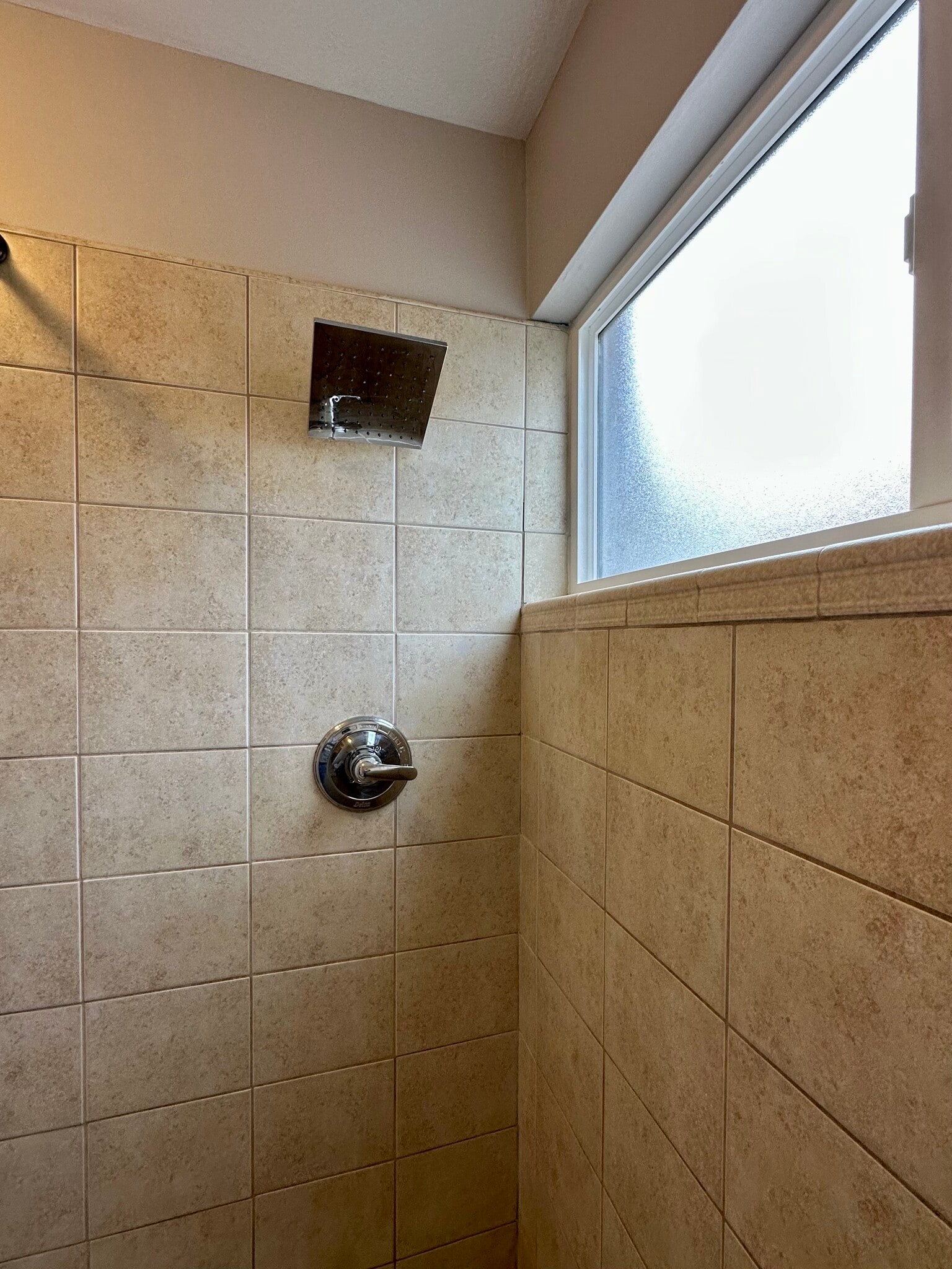 Bathroom - new rain shower head - 73 F St E