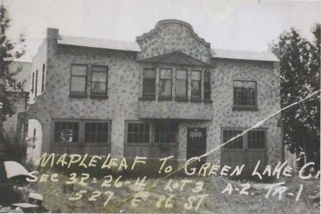 The carriage house back when the lower floor was used for horse and/or carriage storage - 525 NE 86th St