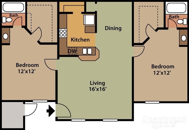 2BR/2BA - Presidio North Apartments