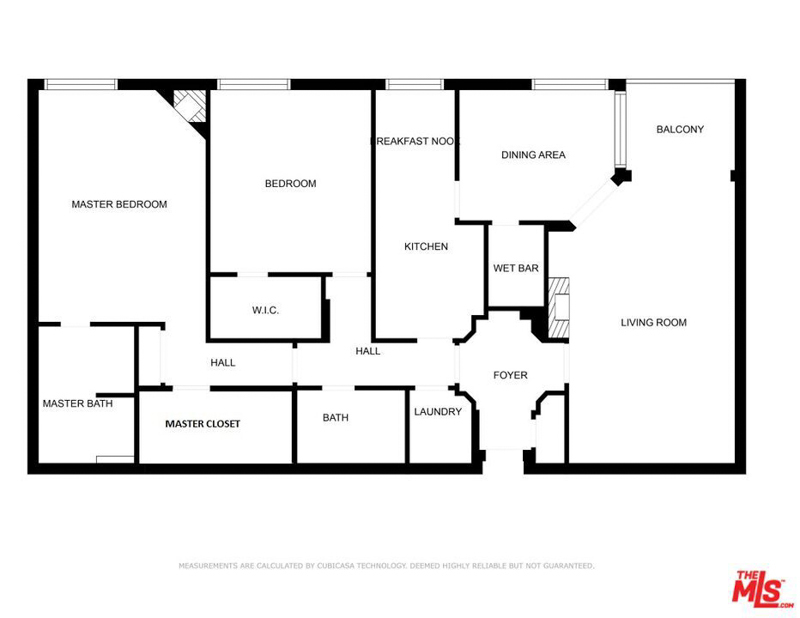 Floor plan of unit - 8455 Fountain Ave