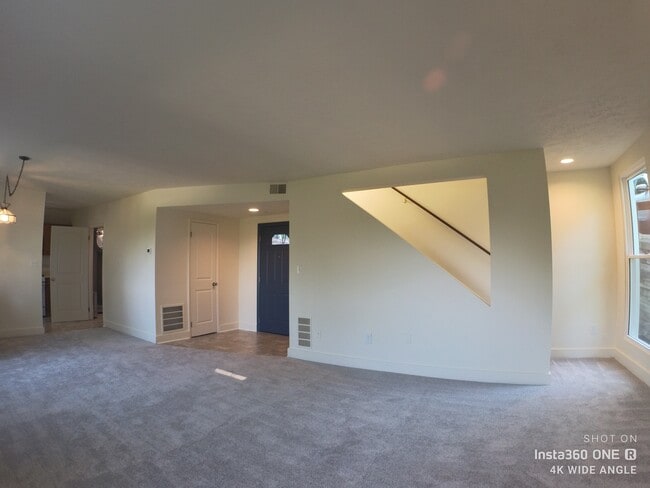 Living room, front entrance, dining room combo - 3137 Josephine St