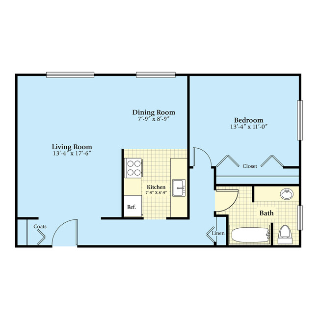 Floorplan - Plymouth House Apartments