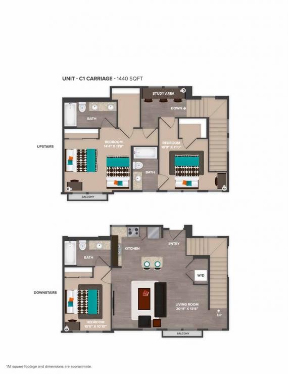 Floorplan - YOUnion at Reno- Student Living