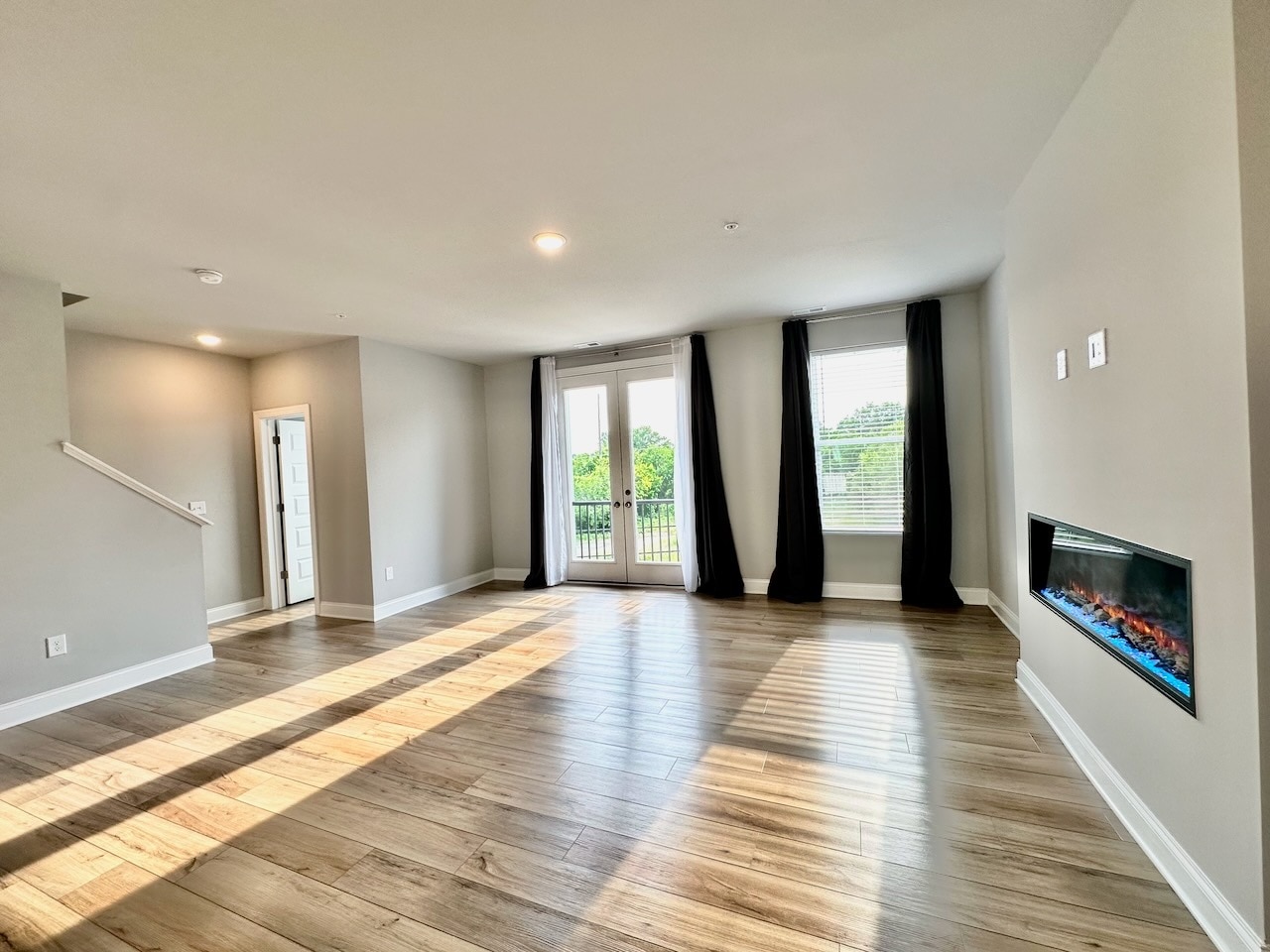 Living Room with Juliette Balcony - 1253 S Blount St