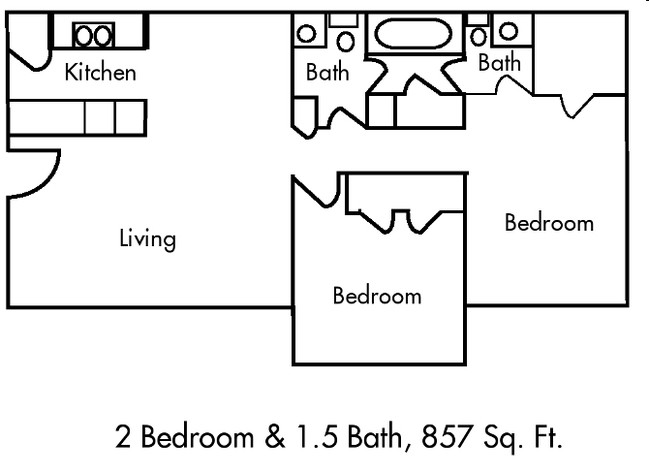 2BR/1.5BA - Spanish Range