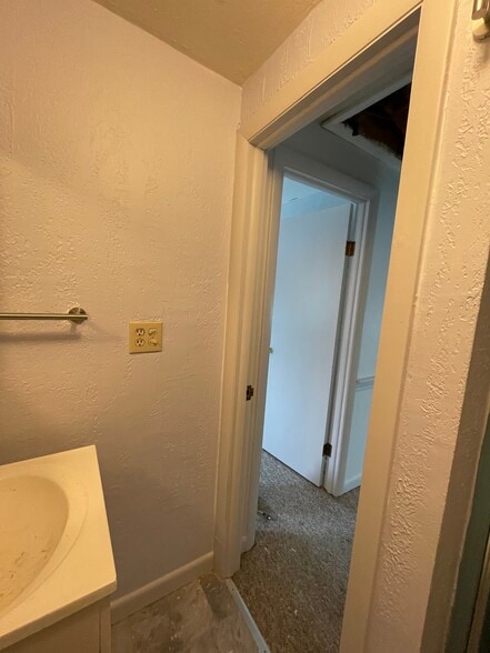 Bathroom looking out (door on left is BR) - 29 Center St