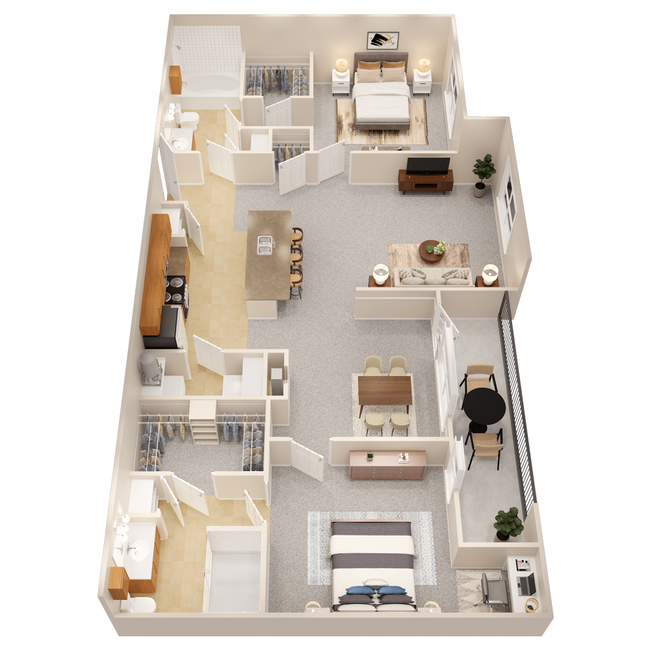 Floorplan - The Fountains of Conroe Apartment Homes