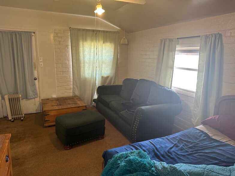 Front door to left and the windows - 131 Crowley Lake Dr