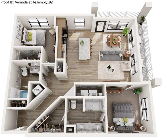Floorplan - Veranda at Assembly