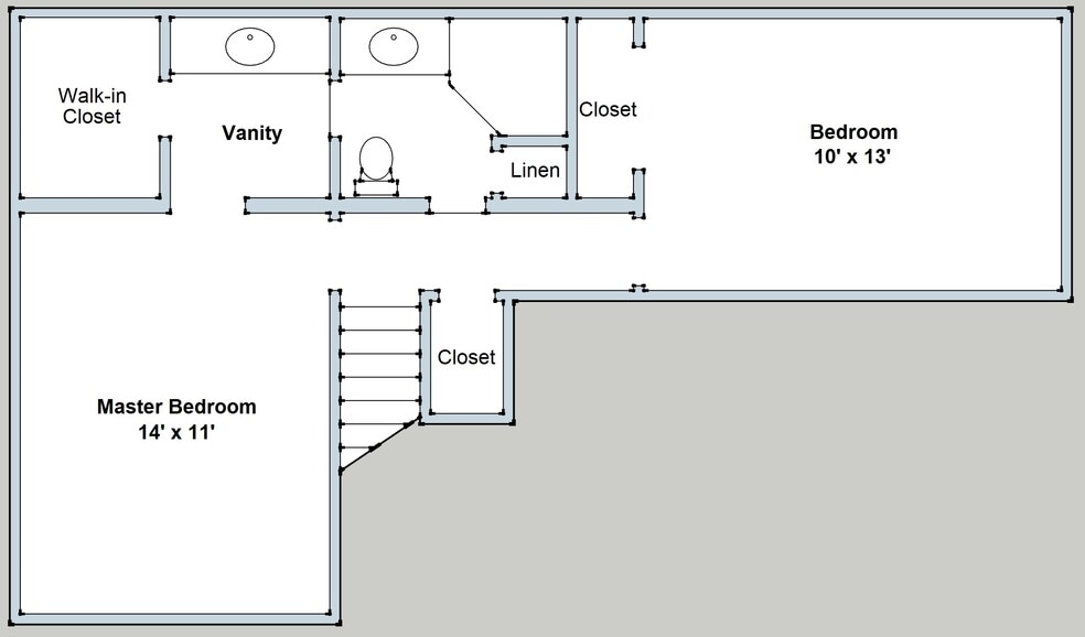 Upstairs Floor Plan - 22 Maplecrest Dr