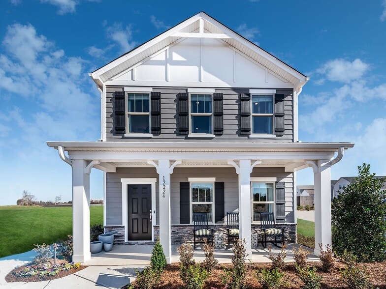 Here are some representative furnished model home pictures. You can tour the model home at the neighborhood at 12212 Stoneybrook Station Parkway, Huntersville, NC 28078 - same inside structure as the house under construction except the color scheme is different. You can take a look at the model ... - 12408 Larue Ln