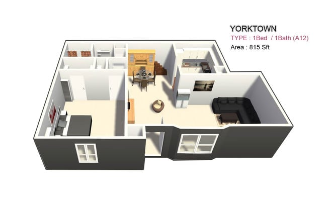 One Bed / One Bath - Yorktown