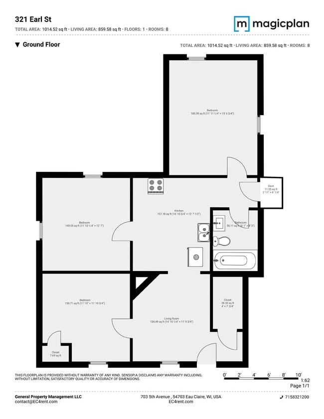 Building Photo - 3 Bed 1 Bath close to UWEC and downtown! Available August-May