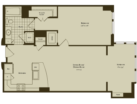 1BR/1BA - One Park Crest