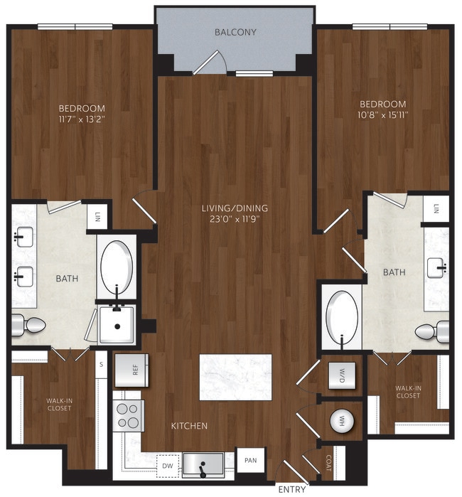 Floorplan - The Park at Katy Trail