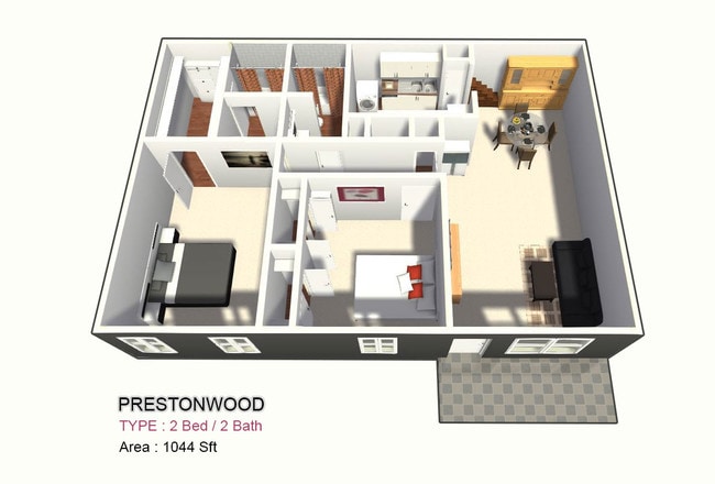 Two Bed / Two Bath - Prestonwood