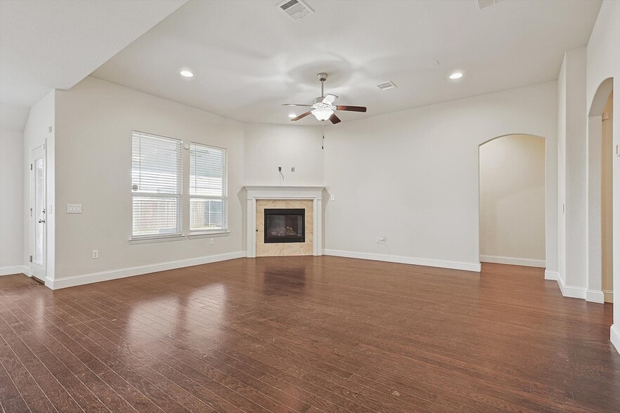 Living Area with fireplace - 1329 Millican Ln