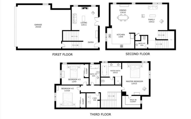 Bedroom#2 is for rent and bedroom #3 is empty/office space - 4531 Lick Mill Blvd