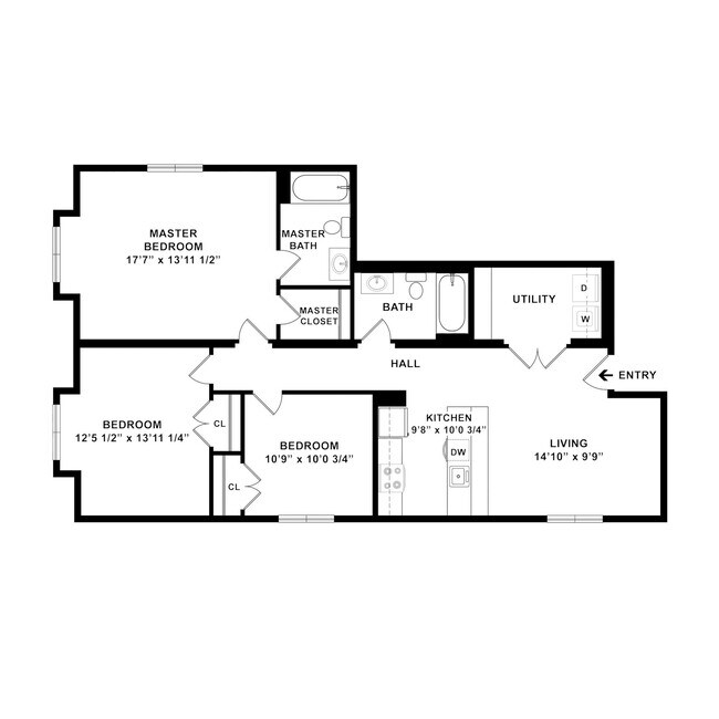 Floorplan - Manor Flats Off Sansom