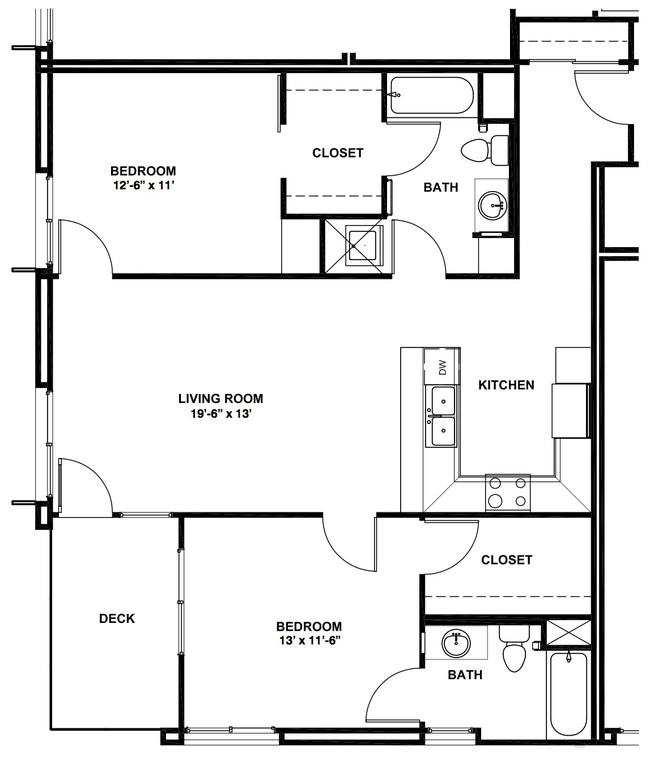 Floorplan - Crest Urban Apartments