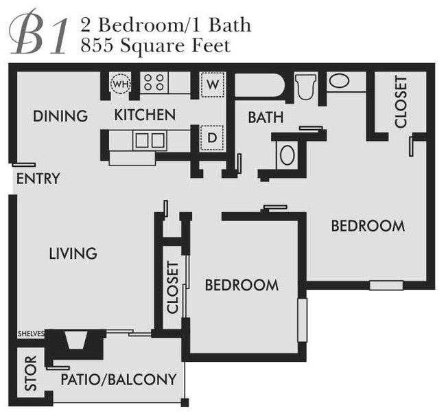 Floorplan - Brandon Oaks Apartment Homes