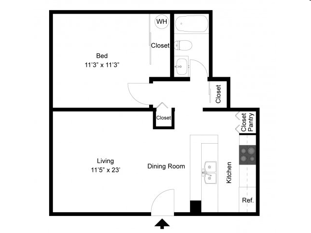 1BR/1BA - Sunrise Estates Apartments