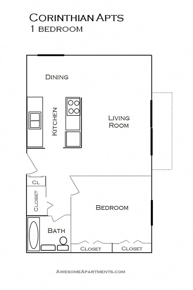 Floorplan - Corinthian Apartments