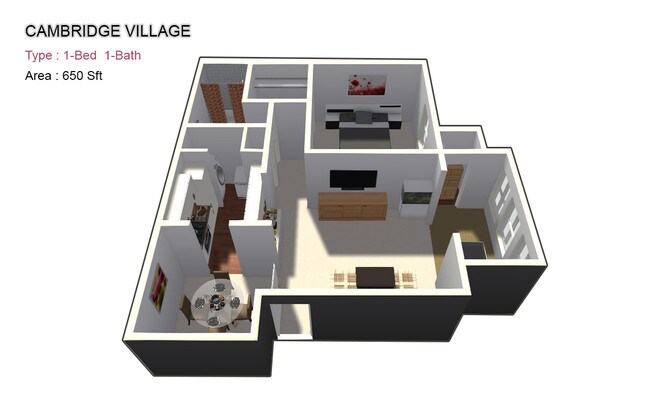 One Bed / One Bath - Cambridge Village
