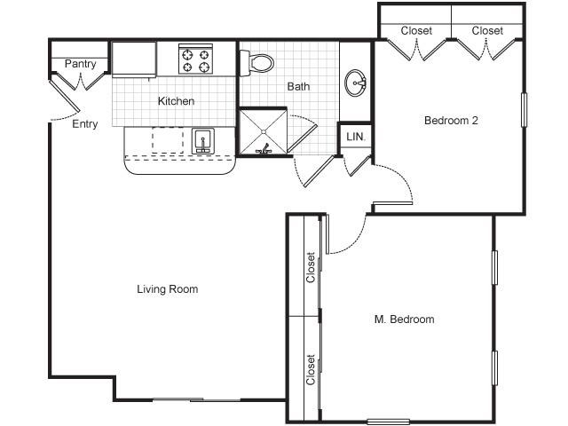 2 Bedroom - Senior Living at Matthew Henson Apartments