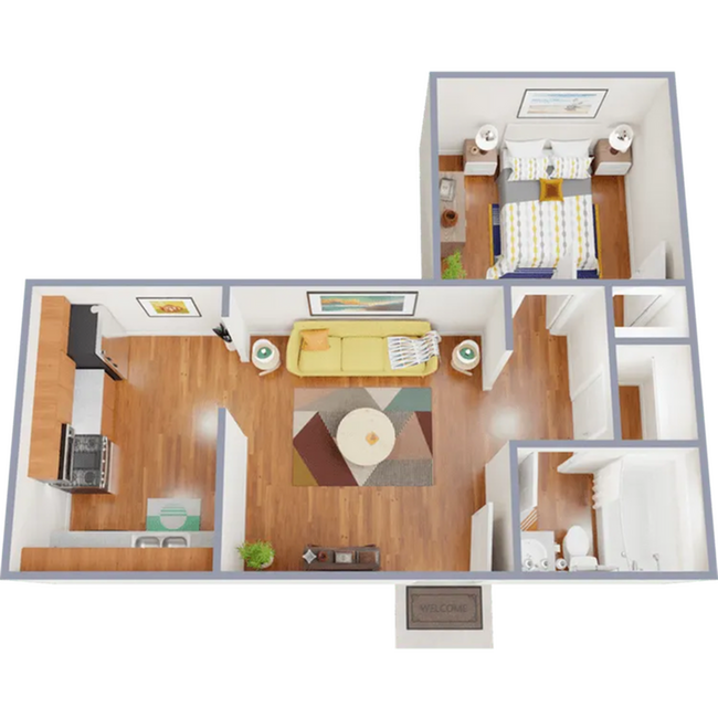 40 Unique One Bedroom, One Bath Apartment Homes - Cascade Park