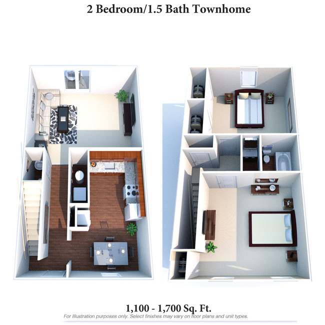 Floorplan - Walnut Creek Townhomes