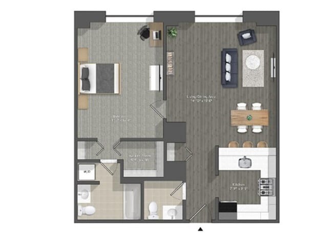Floorplan - Walnut Street Apartments