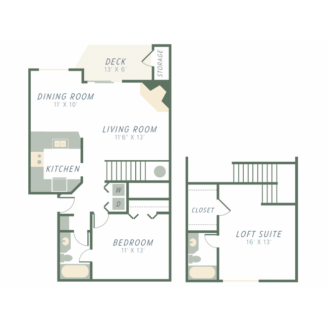 Floorplan - The Dock at Surprise Lake