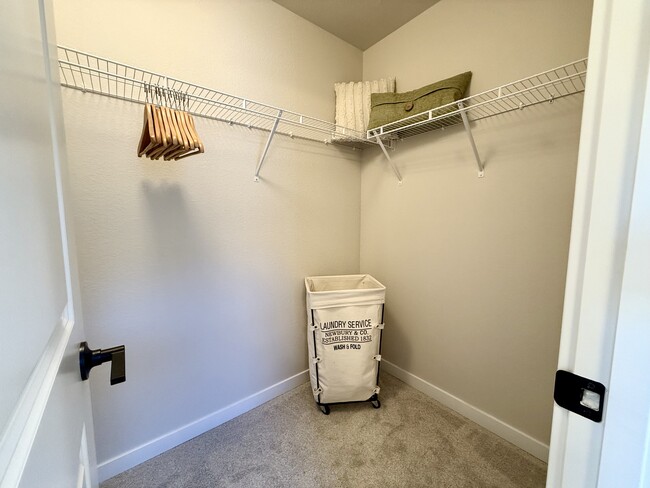 The spacious walk-in closet offers abundant storage with plenty of room for organization. - 6125 Lantana Light Vw