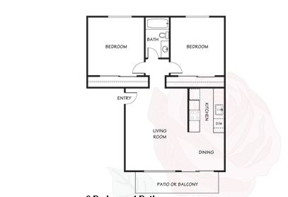 2BR/1BA - Summit Rose