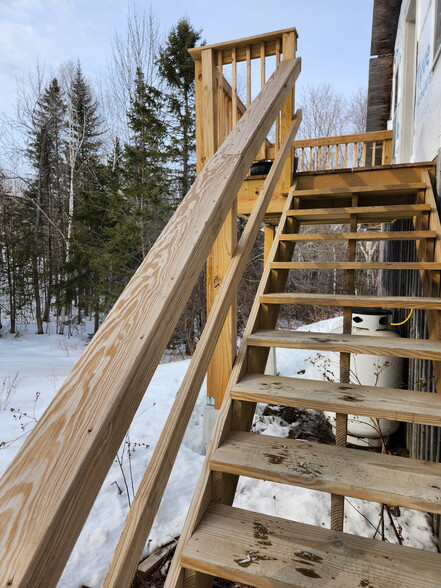 entrance stairs - 246 Stannard Mountain Rd