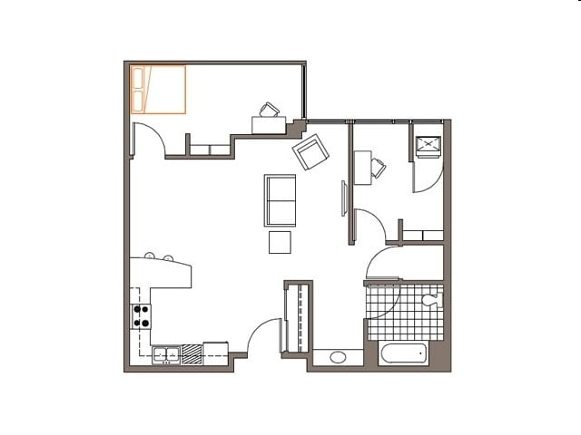 1BR/1BA - The Marq