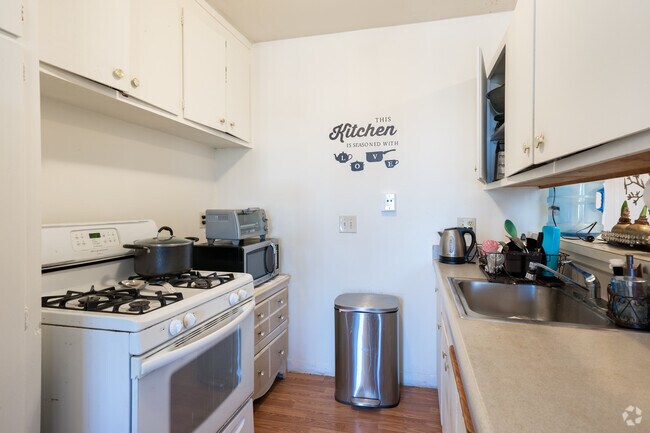 Kitchen Overview of a Two-Bed, One-Bath - Bay View Apartments